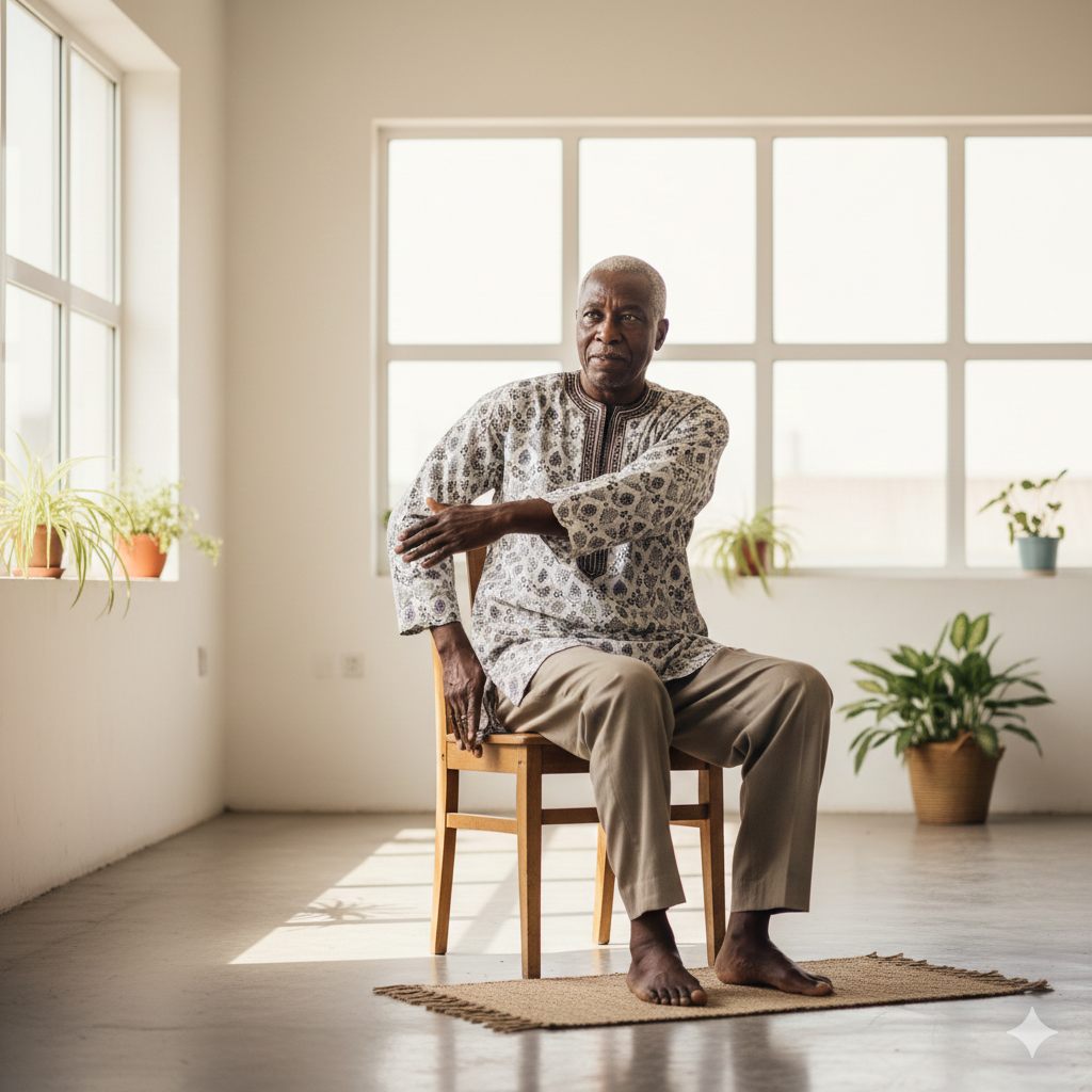 Elderly Nigerian man now pain-free