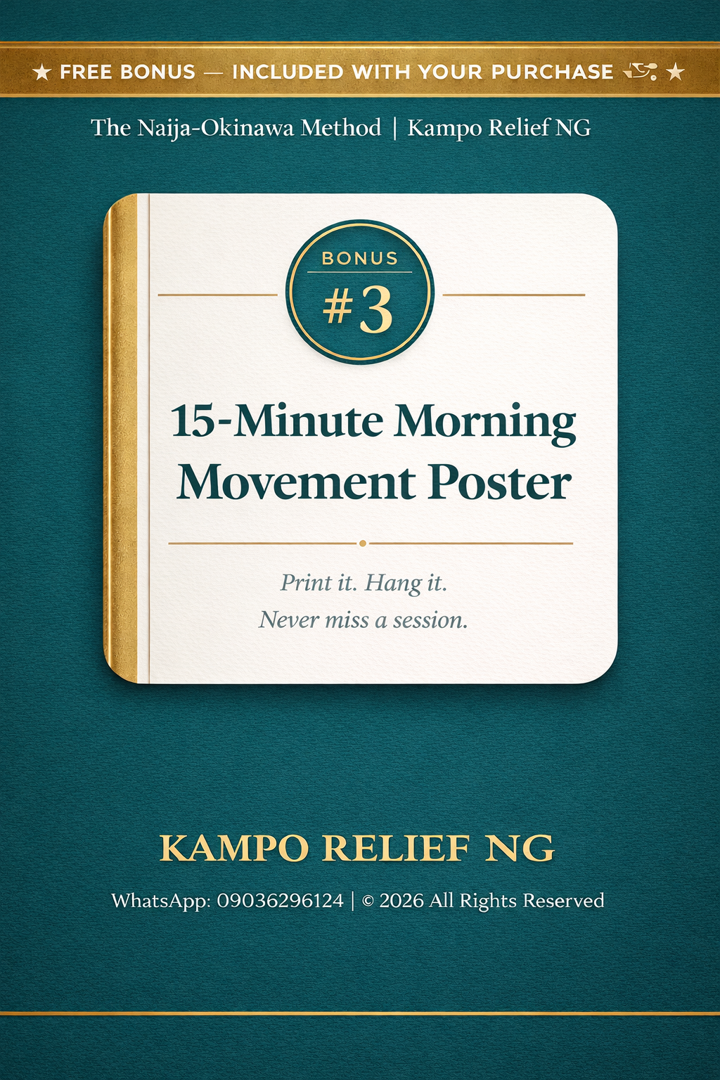15-Minute Morning Movement Poster